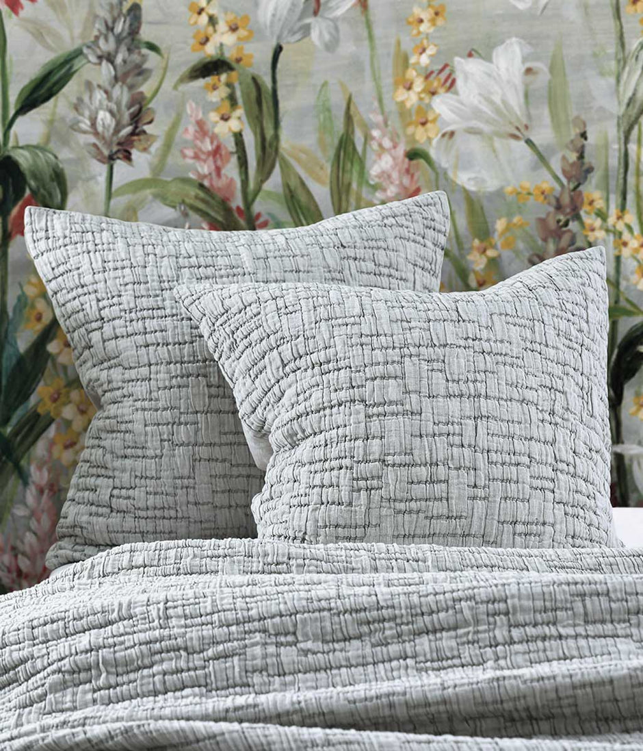 Safia Linen Euro Pillowcase Set - Martini