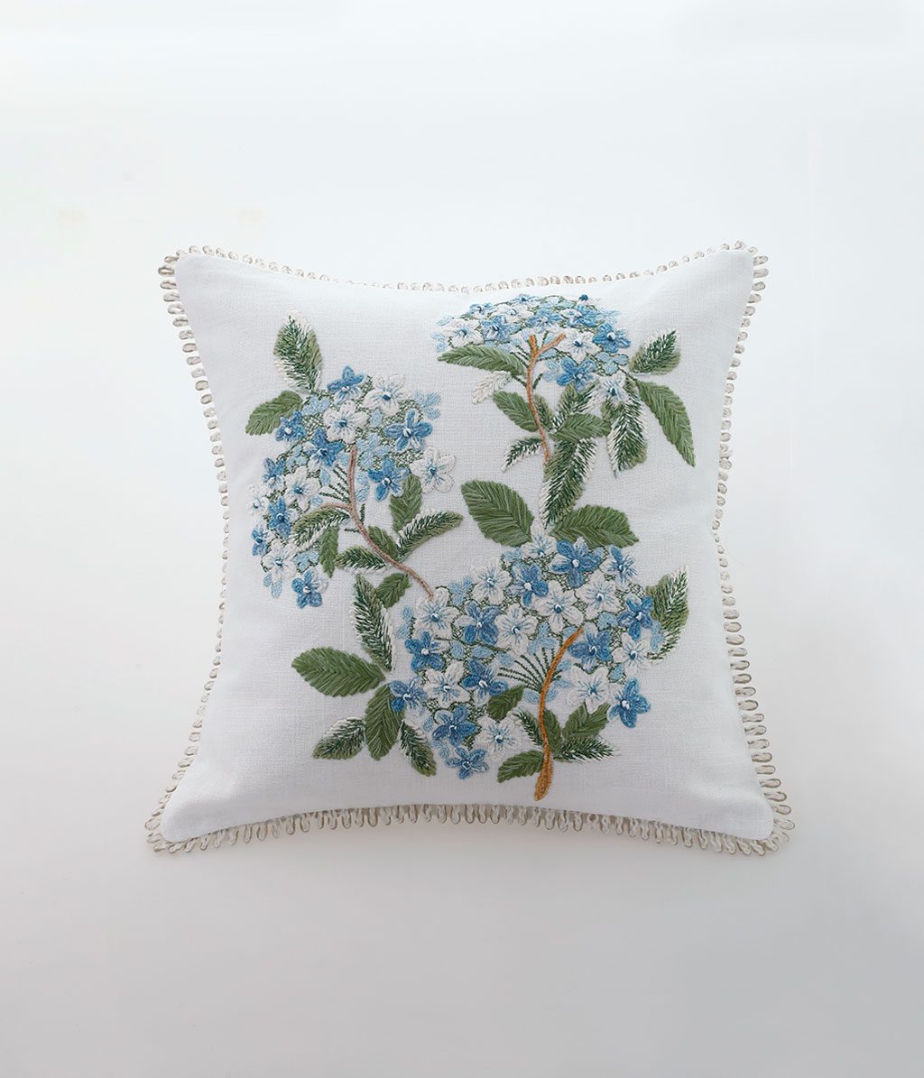 Posy Cushion Blue