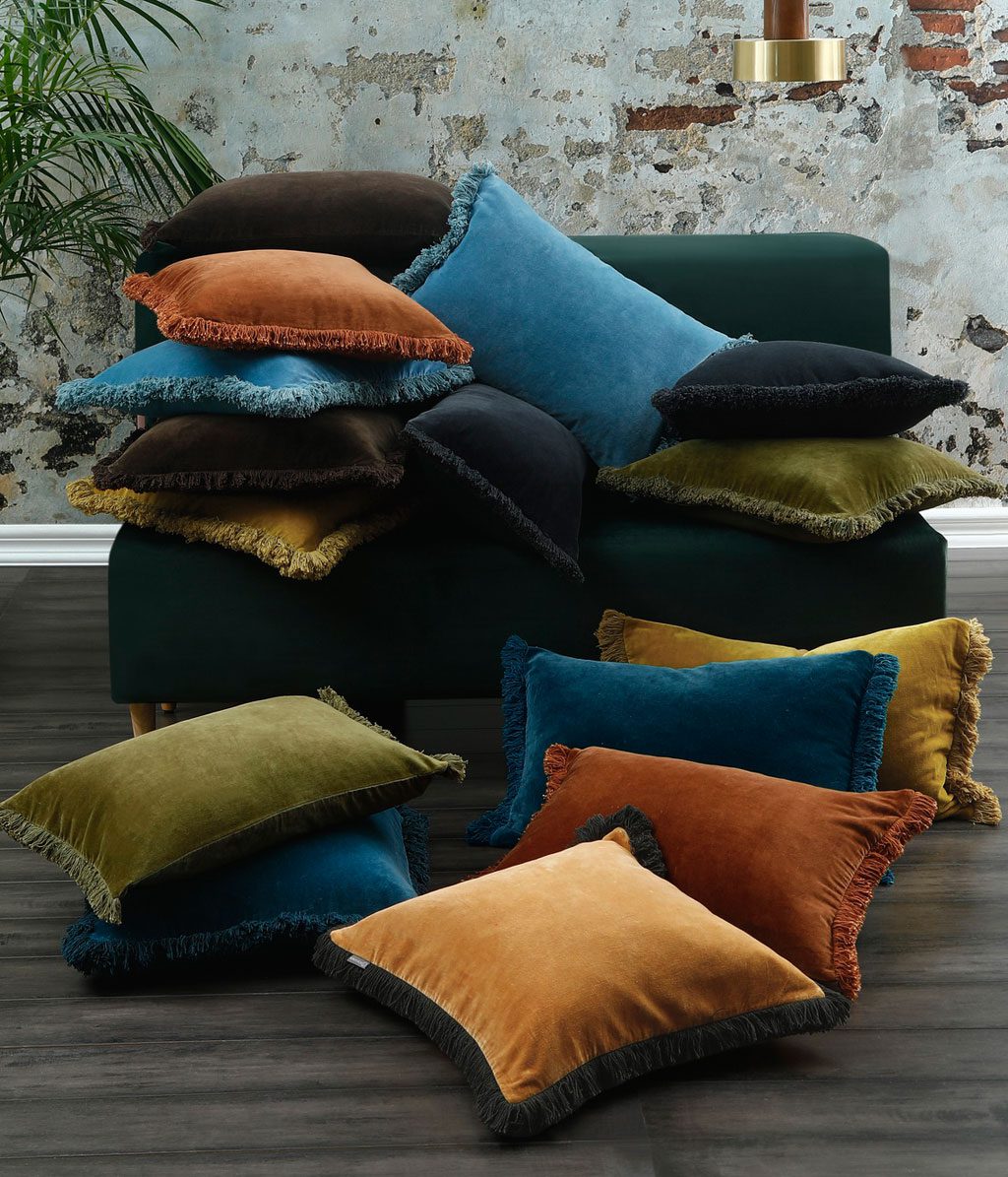 Sabel Cushion Bluestone/Ginger