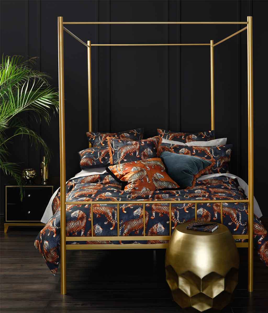 Tigress Duvet Set Navy